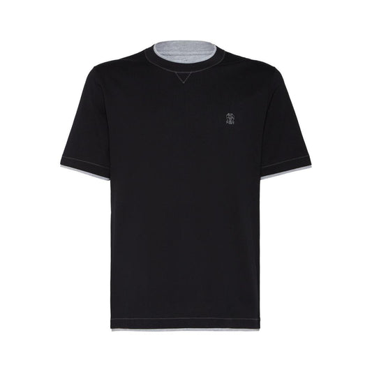 Brunello Cucinelli T-shirts and Polos Blue