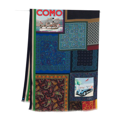 Pierre Louis Mascia Lago di Como silk printed scarf
