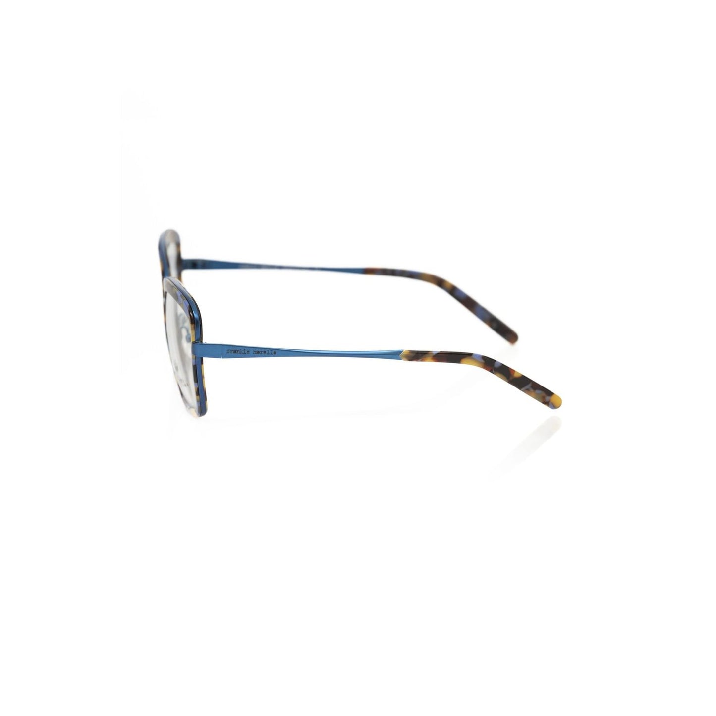 Frankie Morello Blue Metallic Women's Eyeglass Frame