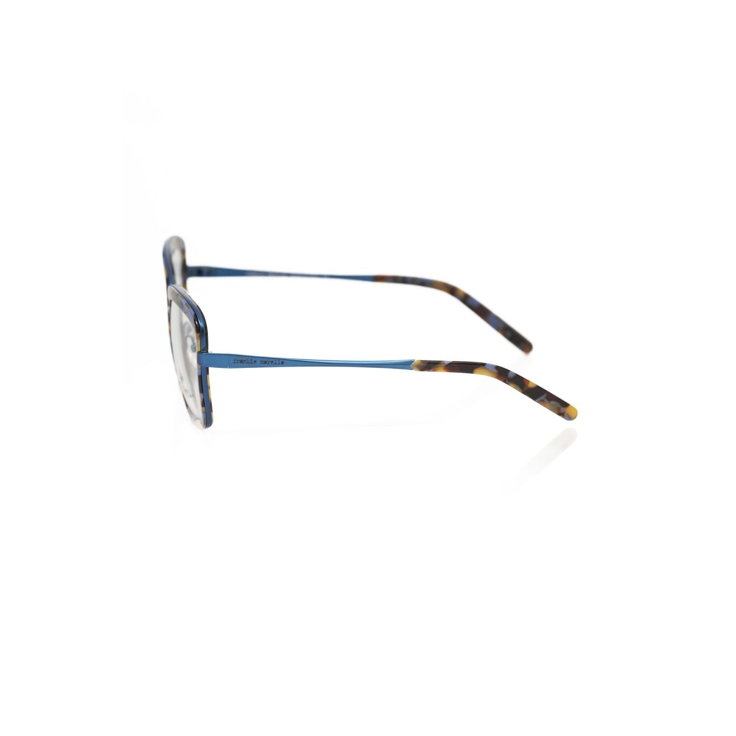 Frankie Morello Blue Metallic Fibre Glasses Frame