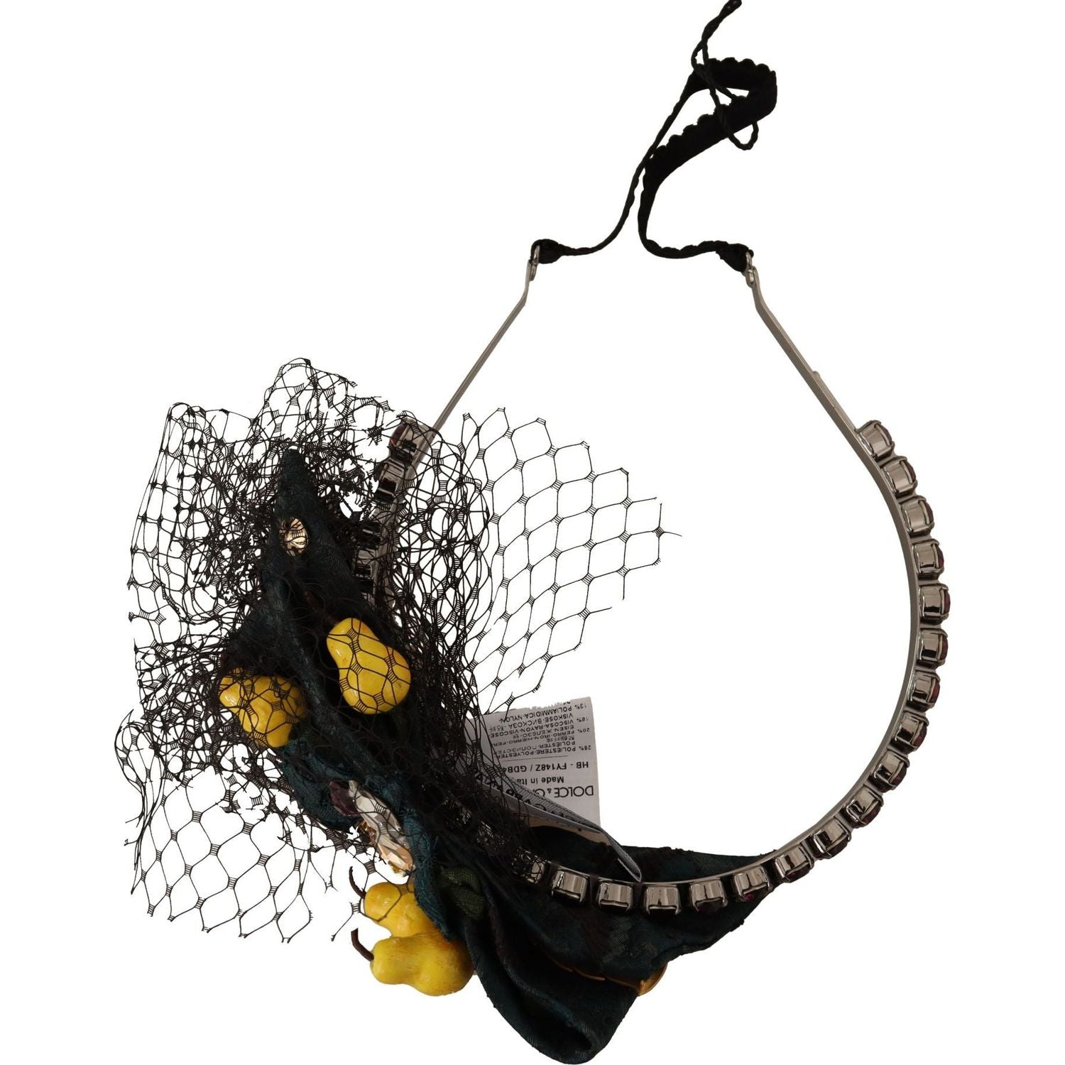 Dolce & Gabbana Purple Crystal Diadem Headband Lemons Sicily Tiara