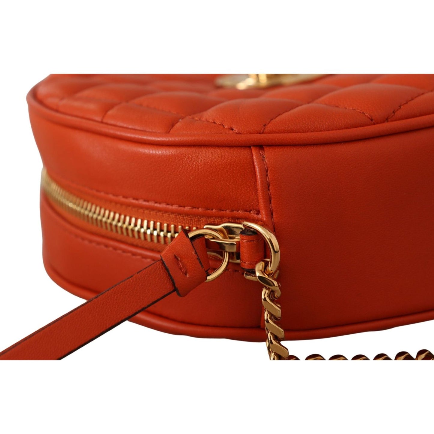 Versace Elegant Round Nappa Leather Crossbody Bag Crossbody Bag