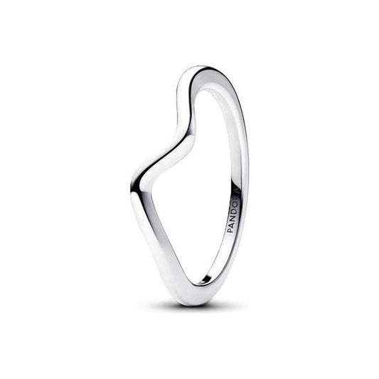 Sleek PANDORA Jewelry Mod. 193095C00-52 silver heart-shaped ring, ideal for elegant fashion styling.