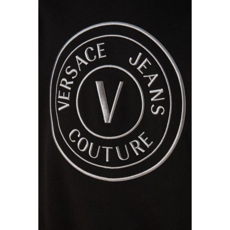 Versace Jeans Stunning Hooded Black Cotton Sweatshirt