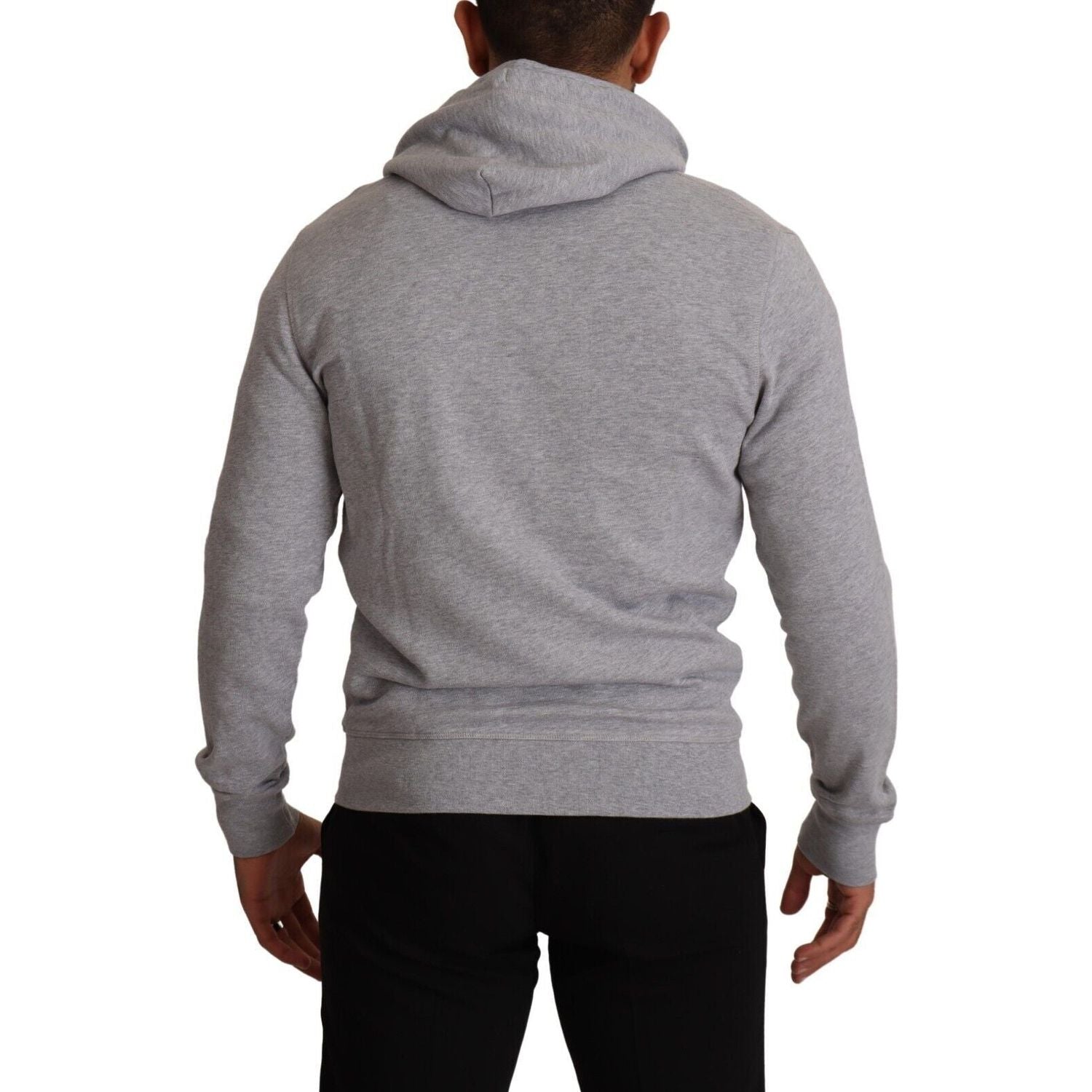 Hackett Gray Full Zip Hooded Cotton Sweatshirt Sweater