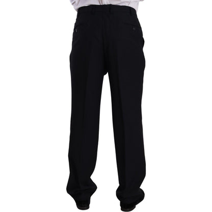 Domenico Tagliente Blue Polyester Single Breasted Formal Suit