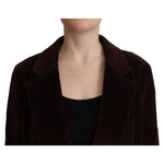 Dolce & Gabbana Elegant Burgundy Double-Breasted Trench Coat Dolce & Gabbana Rosy Brown
