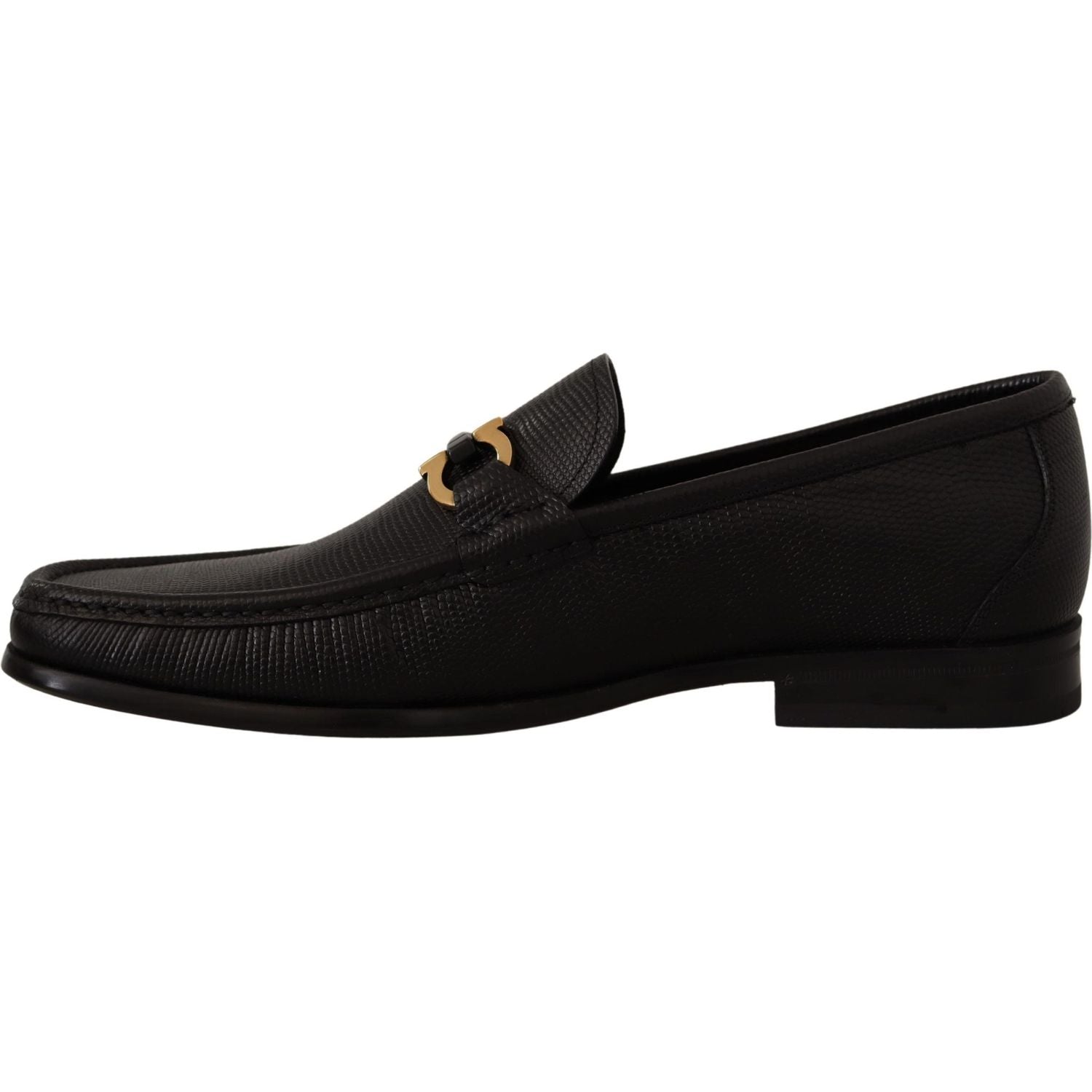 Salvatore Ferragamo Elegant Black Calf Leather Loafers