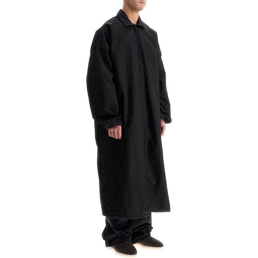 Fear Of God ESSENTIALS long nylon jacket with logo patch.