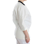 Andrea Pompilio White Cotton Blend Oversized Blazer Jacket Blazer Jacket