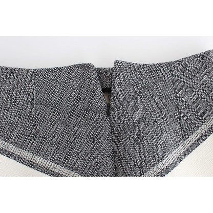 Sachin & Babi Gray Black Liza Leather Straight Pencil