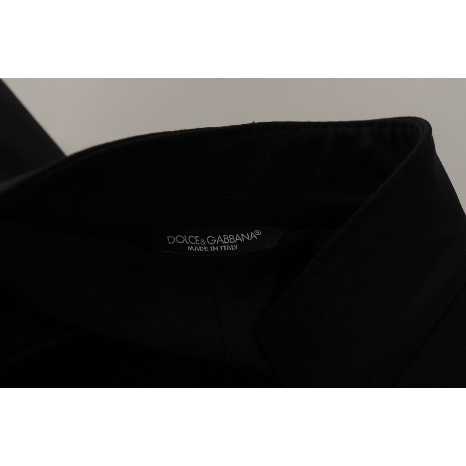 Dolce & Gabbana Black Wool Single Breasted Coat Men Blazer