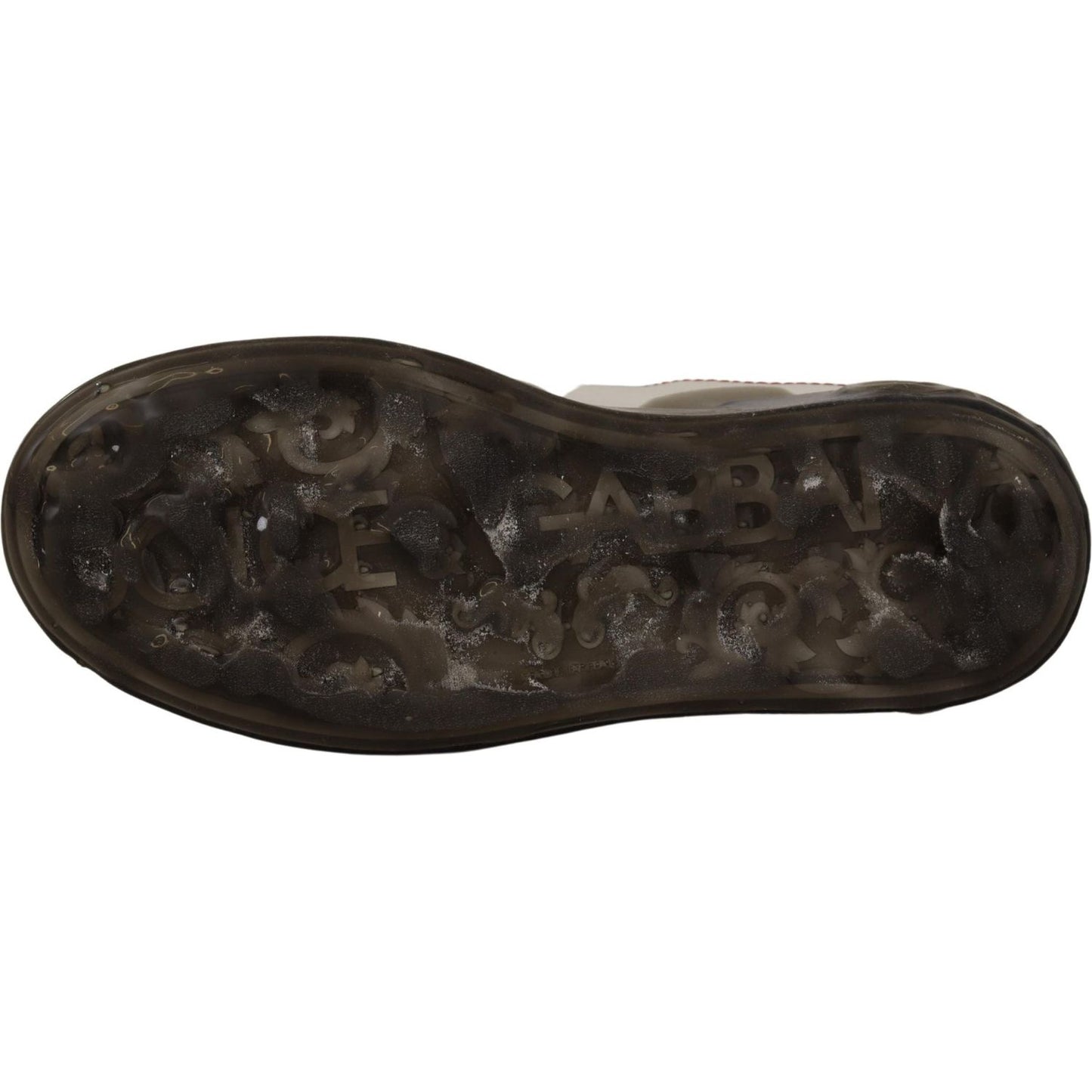 Dolce & Gabbana White Leather Shoes Womens Logo Portofino Sneakers