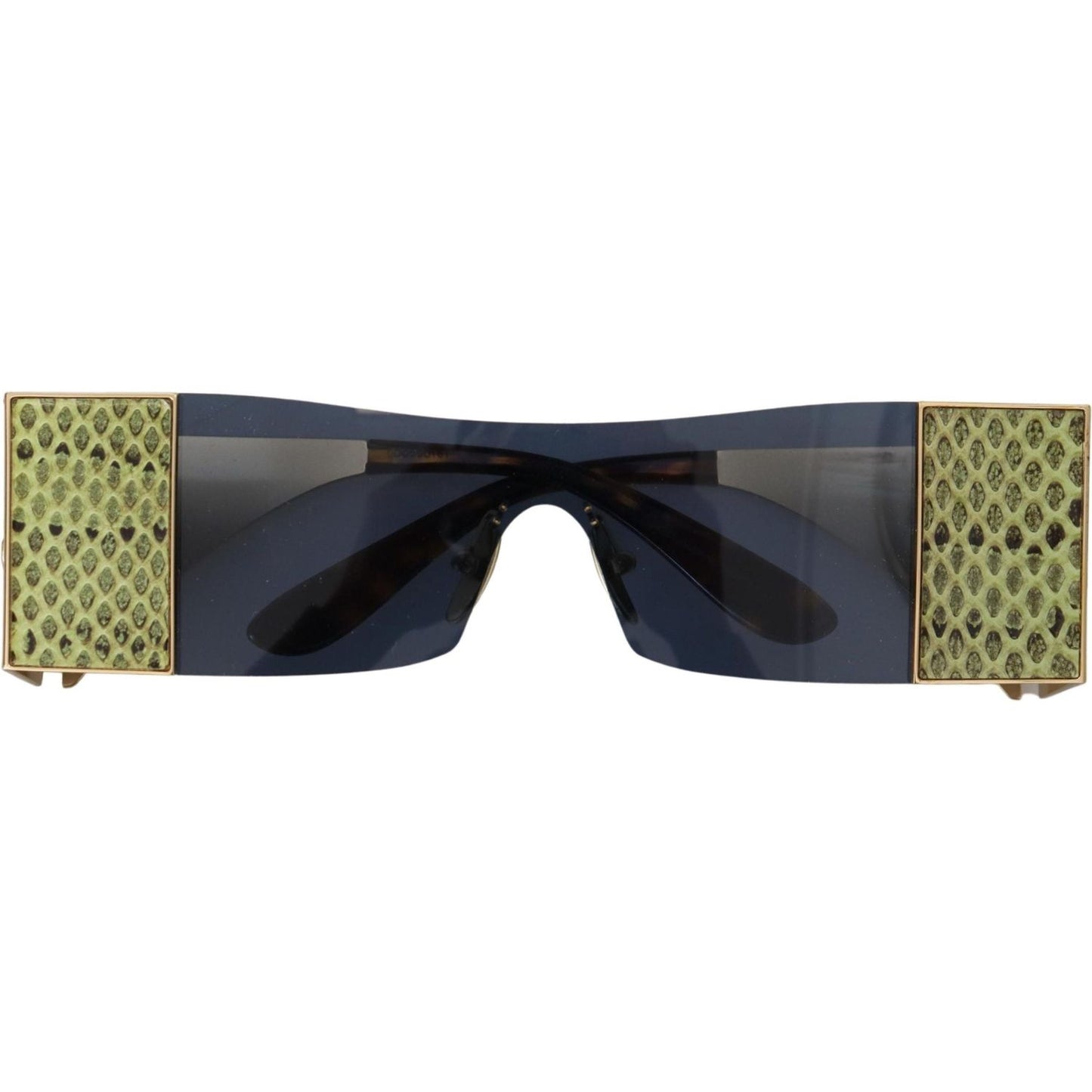 Dolce & Gabbana Gold Metal Rectangle Shades DG2263 Sunglasses