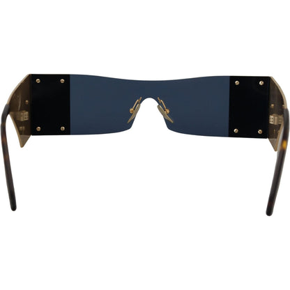 Dolce & Gabbana Gold Metal Rectangle Shades DG2263 Sunglasses