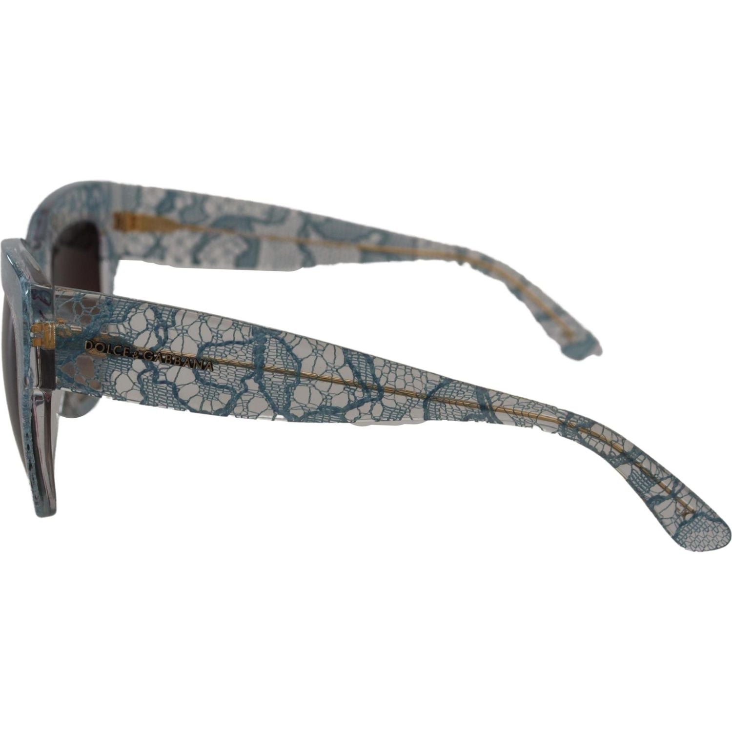 Dolce & Gabbana Blue Lace Acetate Crystal Butterfly DG4231 Sunglasses