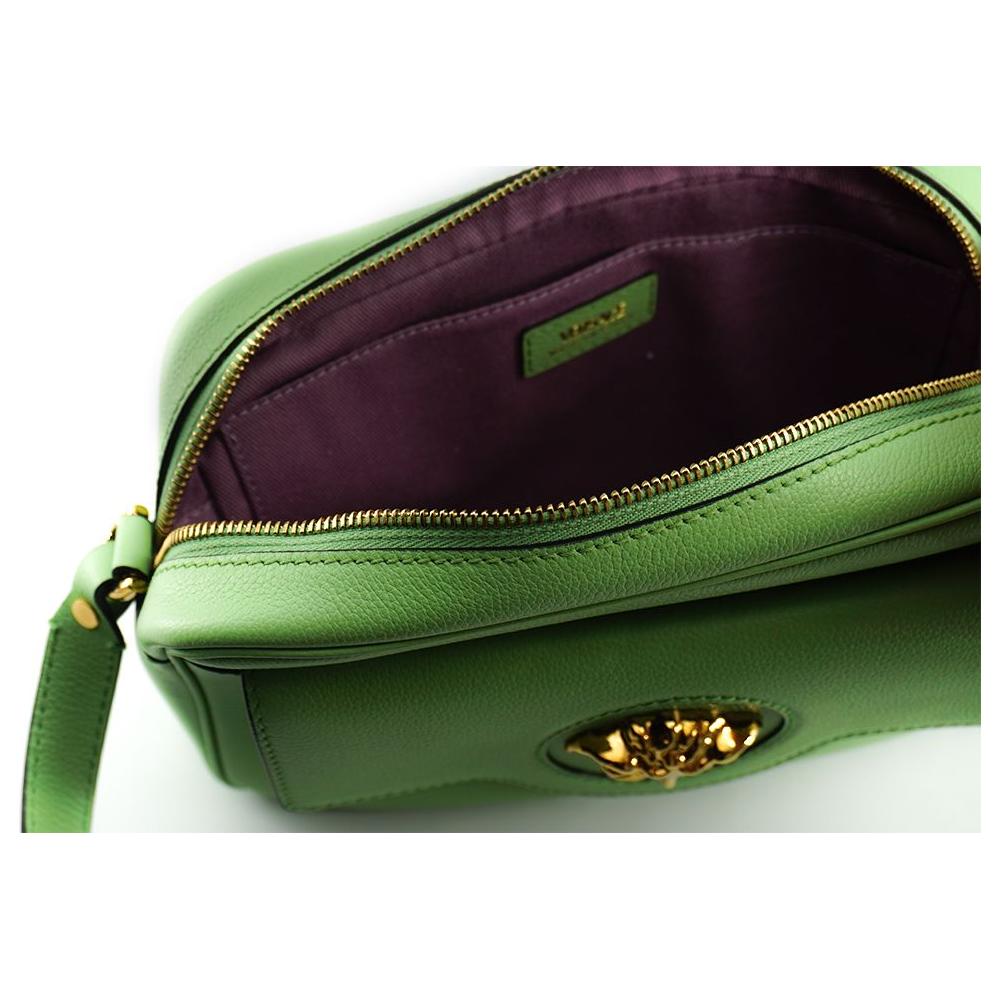 Versace Elegant Mint Green Leather Camera Case Bag Crossbody Bag