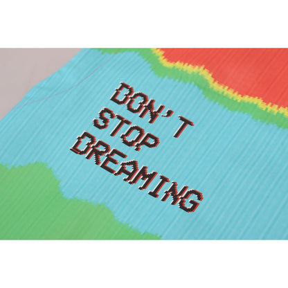 Dolce & Gabbana Multicolor TV Print Blouse Cotton T-shirt