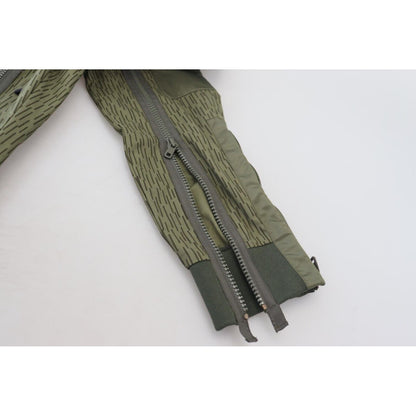 Dolce & Gabbana Green Striped Cargo Zipper Leg Men Trouser Pants