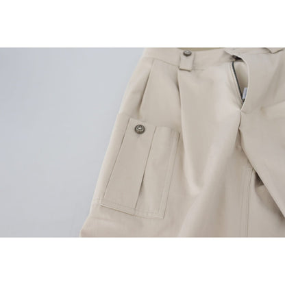 Dolce & Gabbana Beige High Waist Women Pants