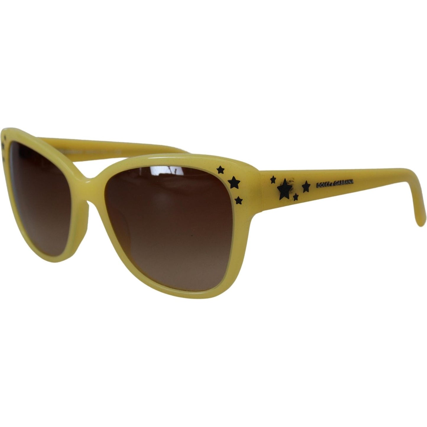 Dolce & Gabbana Yellow Acetate Frame Stars Embellishment DG4124 Sunglasses