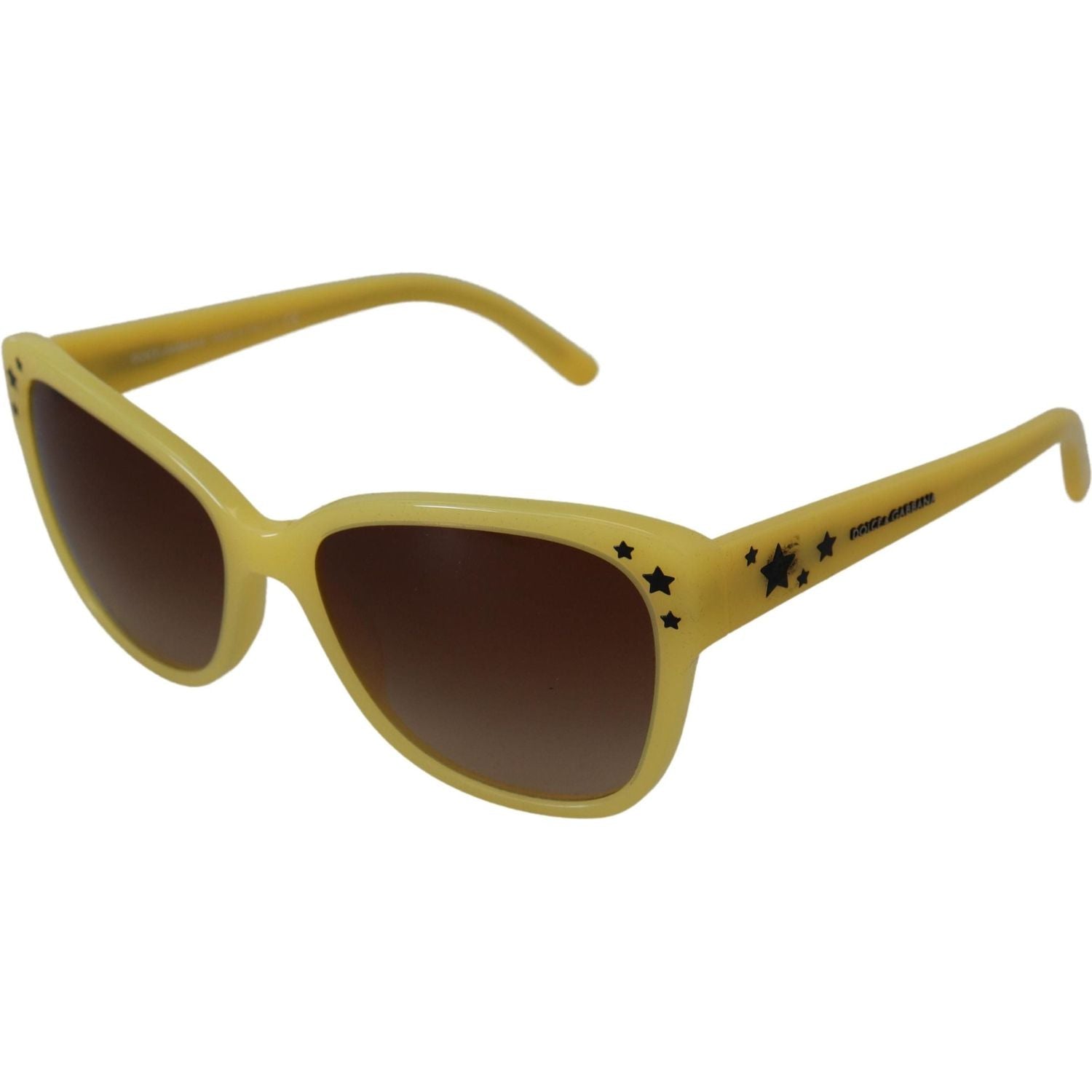 Dolce & Gabbana Yellow Acetate Frame Stars Embellishment DG4124 Sunglasses