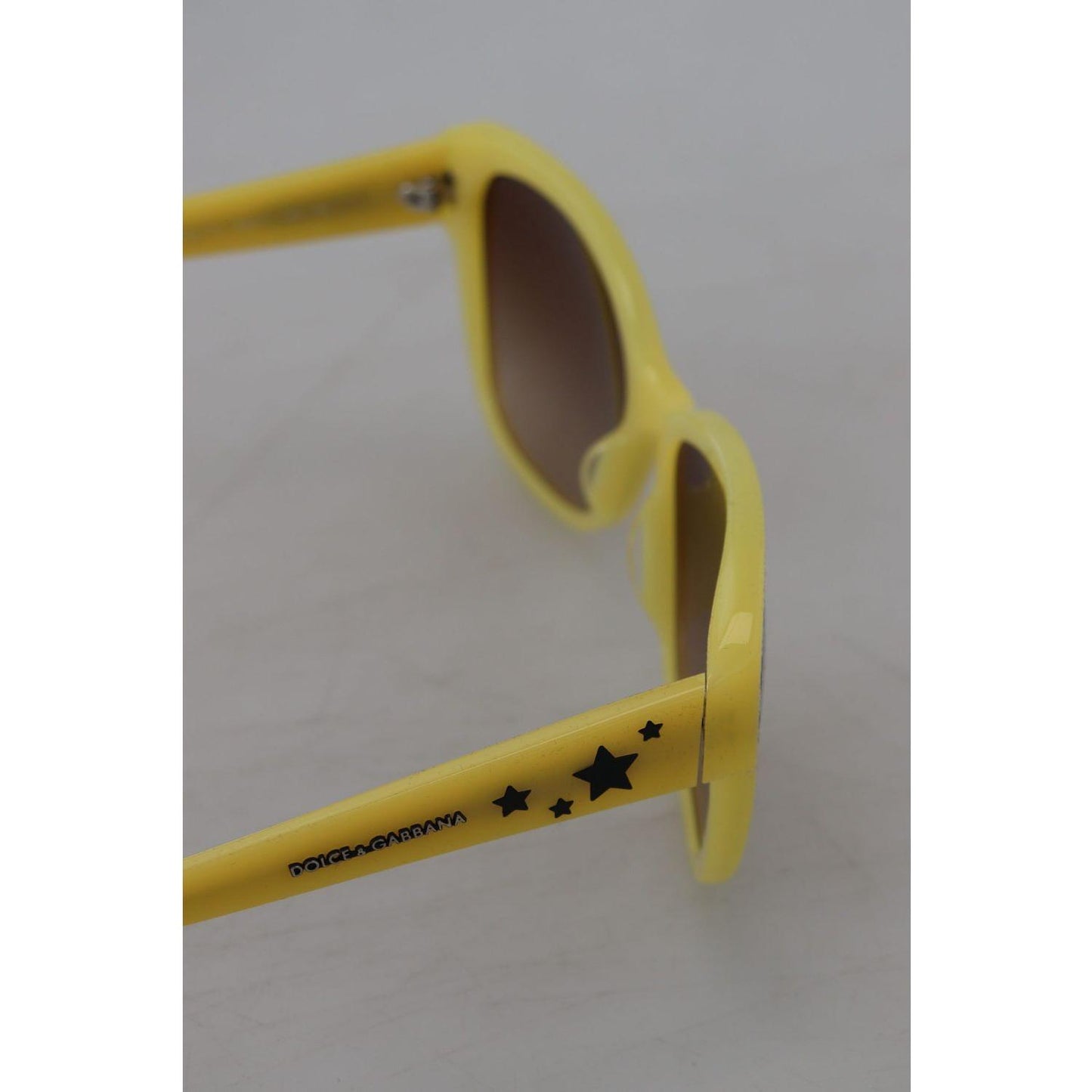 Dolce & Gabbana Yellow Acetate Frame Stars Embellishment DG4124 Sunglasses