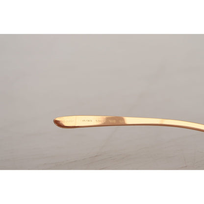 Dolce & Gabbana Pink Gold Rose Sequin Embroidery DG2202 Sunglasses