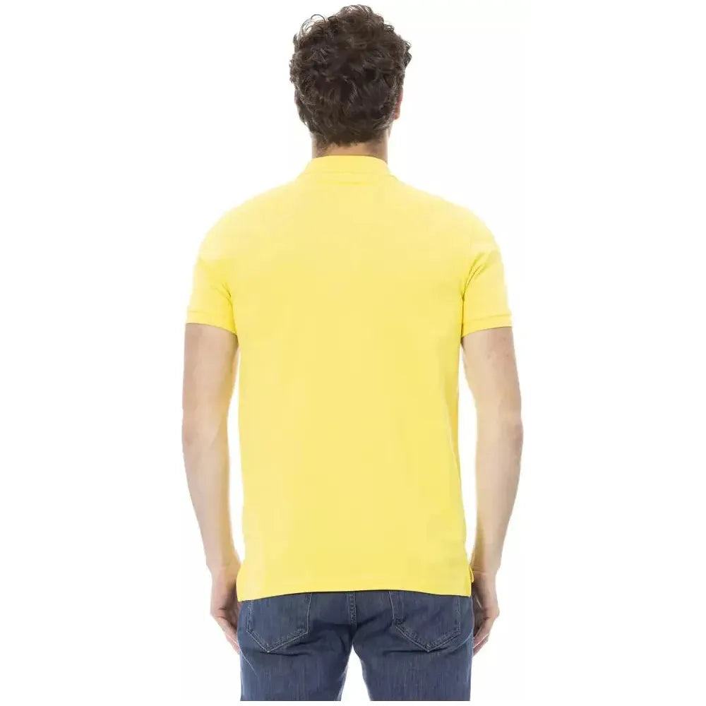 Baldinini Trend Yellow Cotton Polo Shirt