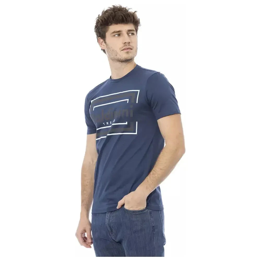 Baldinini Trend Blue Cotton Men T-Shirt