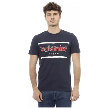 Baldinini Trend Blue Cotton Men T-Shirt