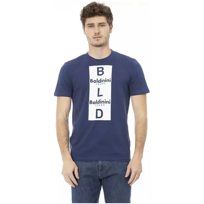 Baldinini Trend Blue Cotton Men T-Shirt
