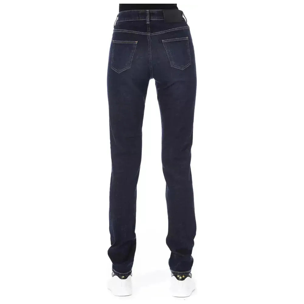 Baldinini Trend Blue Cotton Jeans Denim