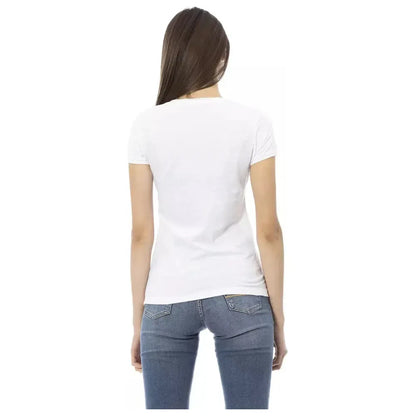 Trussardi Action White Cotton Women T-Shirt