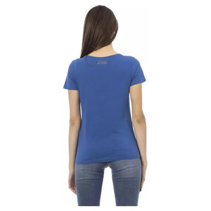 Trussardi Action Blue Cotton Women T-Shirt