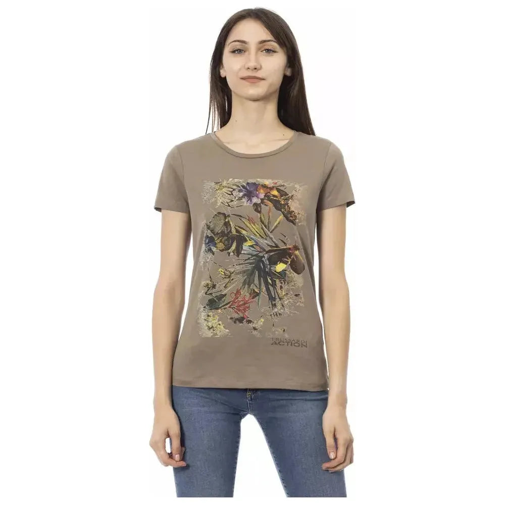 Trussardi Action Brown Cotton T-Shirt