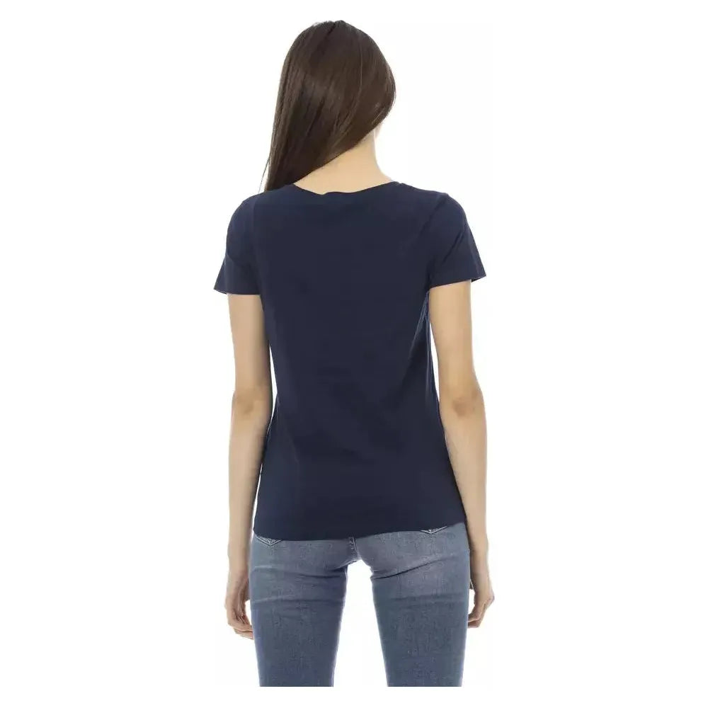 Trussardi Action Blue Cotton Women T-Shirt