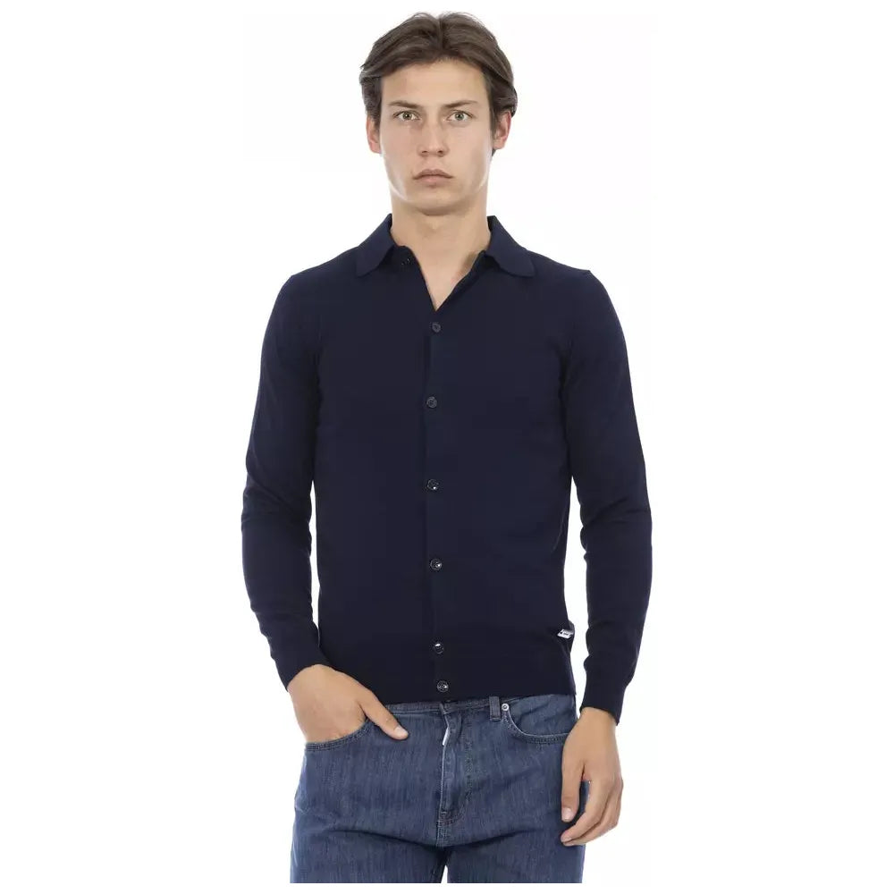 Baldinini Trend Blue Cotton Shirt
