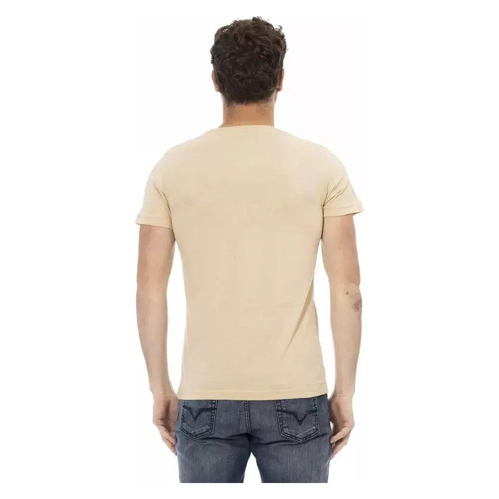 Trussardi Action Beige Cotton T-Shirt