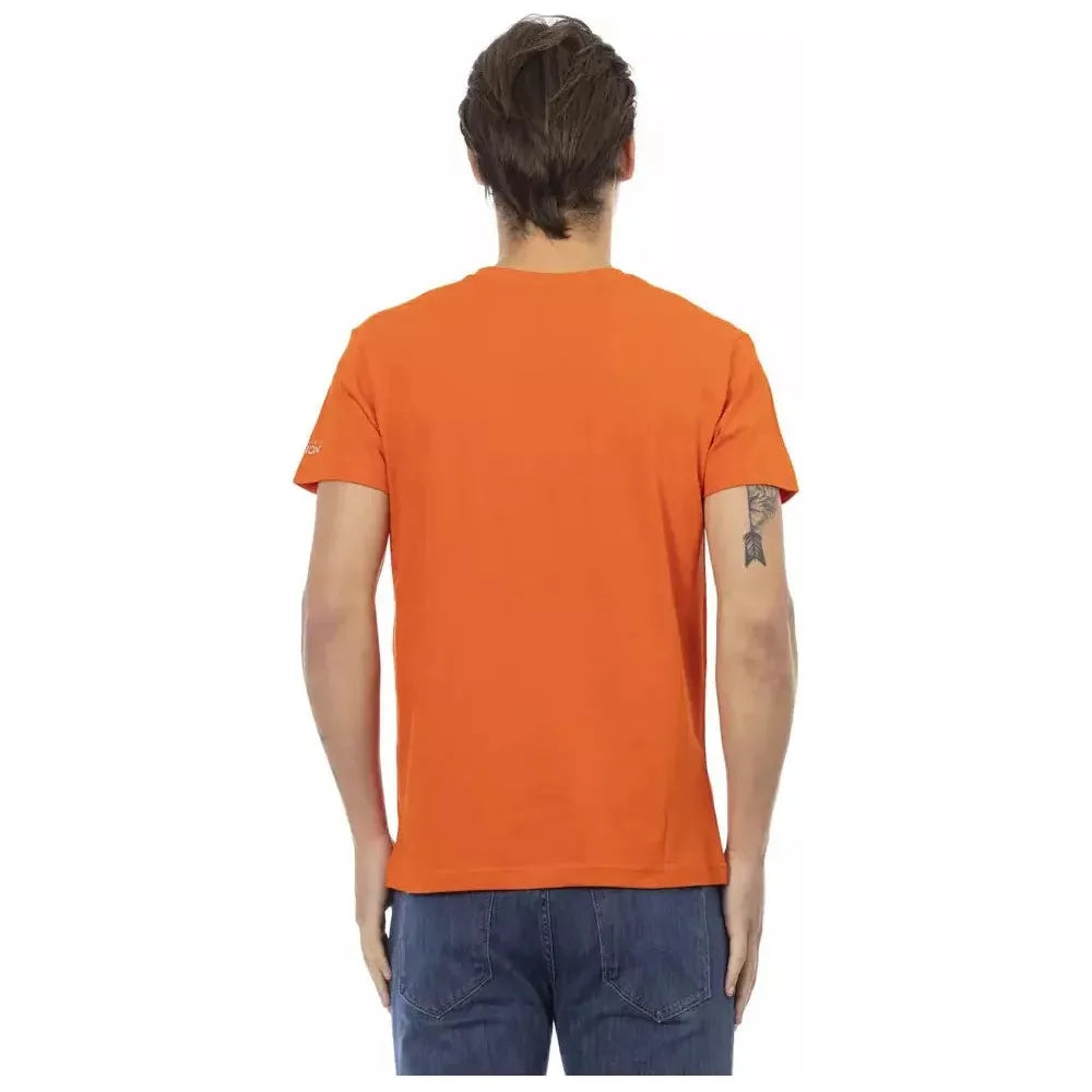 Trussardi Action Orange Cotton T-Shirt