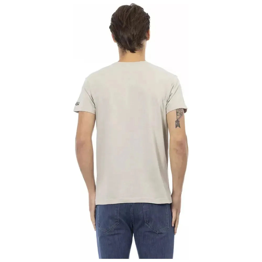 Trussardi Action Beige Cotton T-Shirt