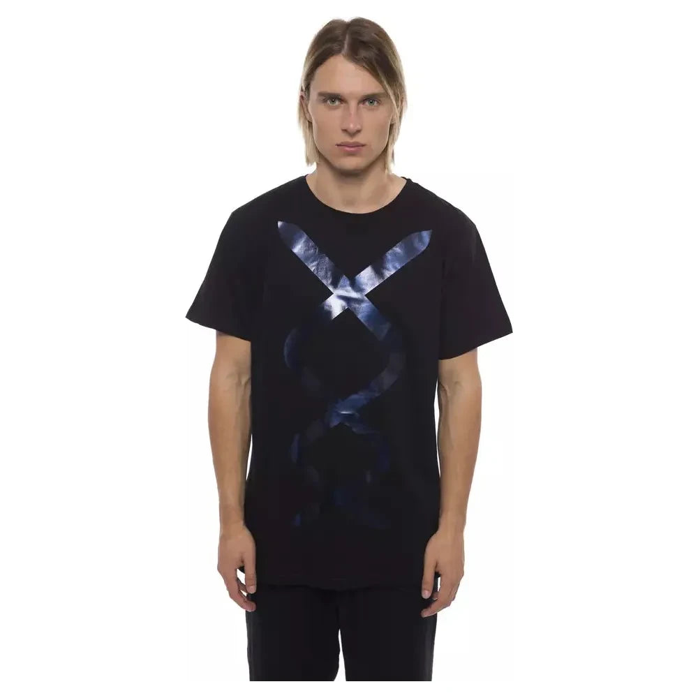 Nicolo Tonetto Black Cotton T-Shirt