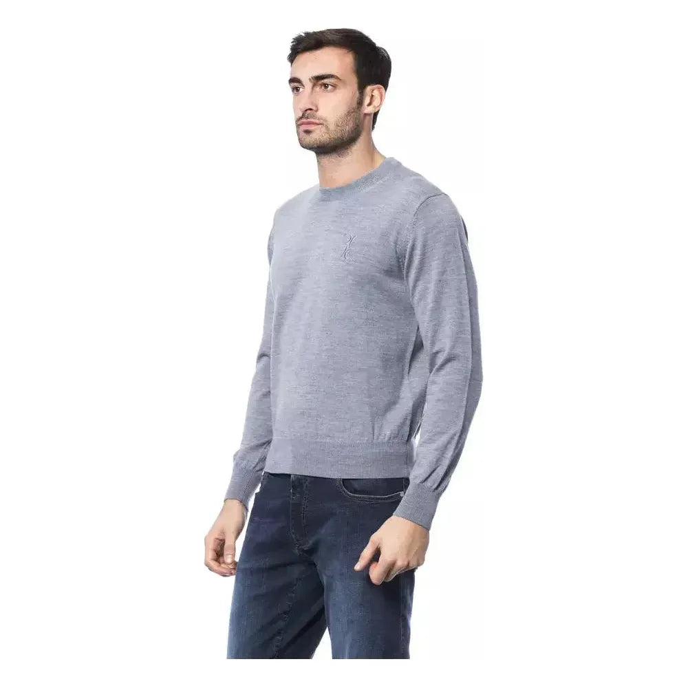 Billionaire Italian Couture Gray Merino Wool Sweater