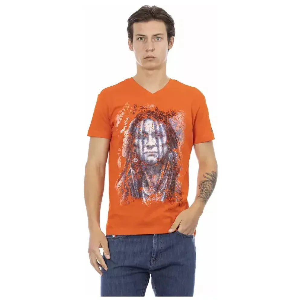 Trussardi Action Orange Cotton T-Shirt