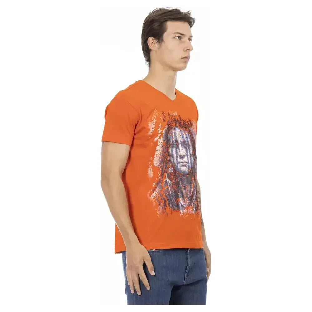 Trussardi Action Orange Cotton T-Shirt
