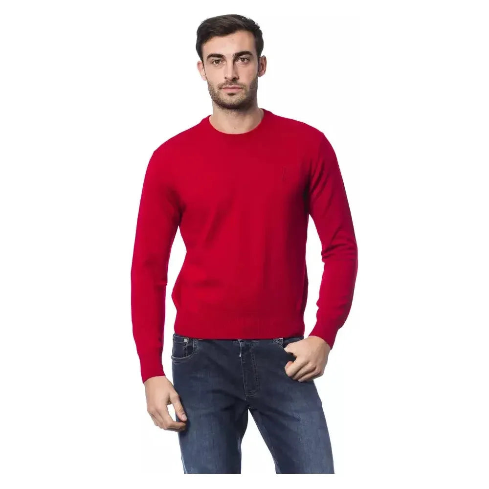Billionaire Italian Couture Red Merino Wool Sweater