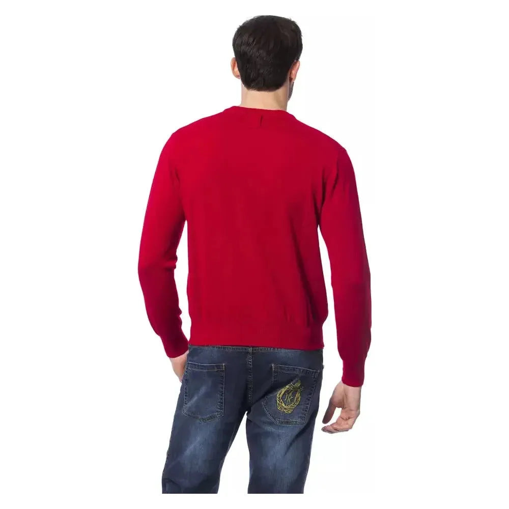 Billionaire Italian Couture Red Merino Wool Sweater