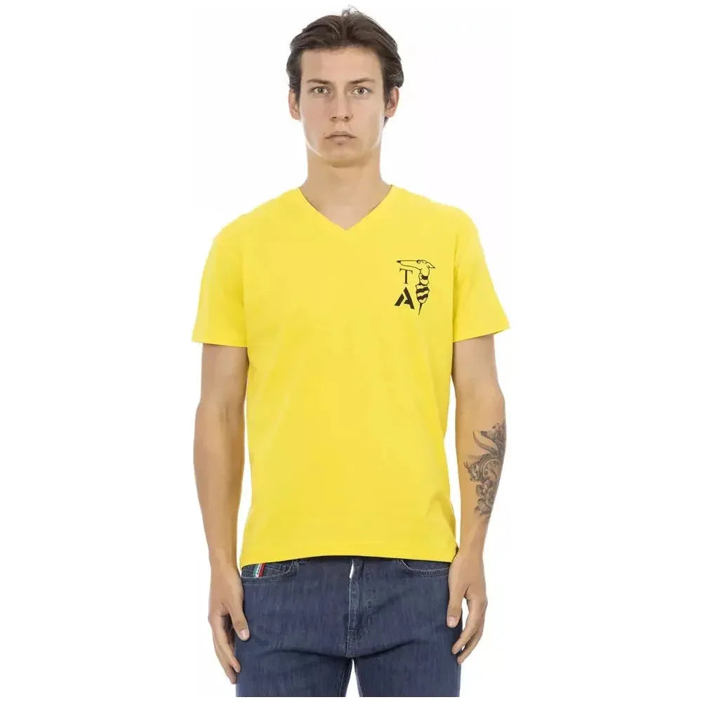Trussardi Action Yellow Cotton T-Shirt
