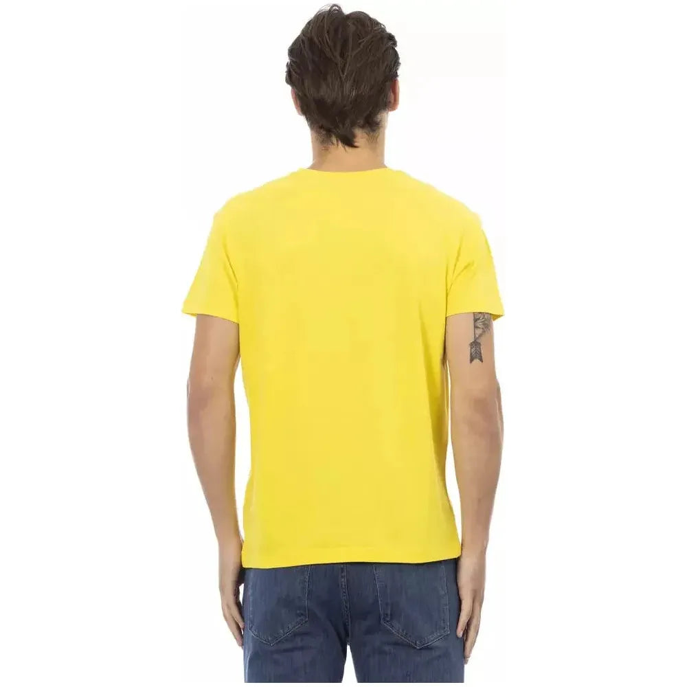 Trussardi Action Yellow Cotton T-Shirt
