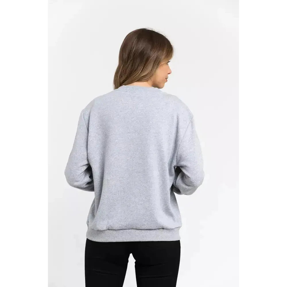 Trussardi Gray Cotton Sweatshirt